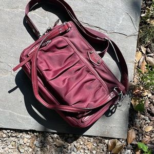 Maroon MZ Wallace crossbody bag